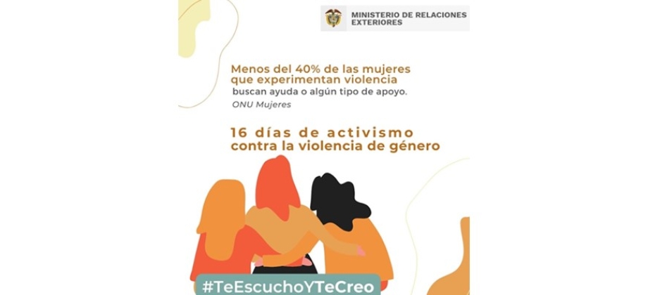 16 días de activismo contra la violencia de género: desde el 25 de noviembre, Día Internacional de la Eliminación de la Violencia Contra la Mujer, hasta el 10 de diciembre, Día Internacional de los Derechos Humanos