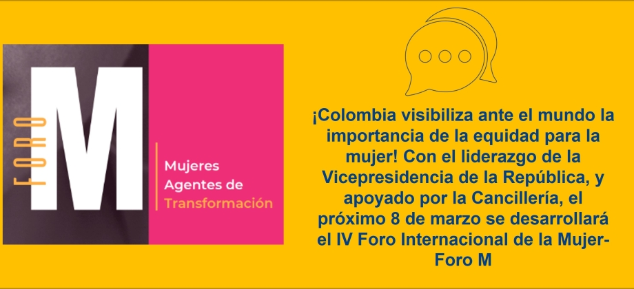 ¡Colombia visibiliza ante el mundo la importancia de la equidad para la mujer! 