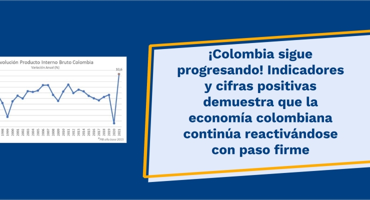  Colombia sigue avanzando con indicadores y cifras positivas