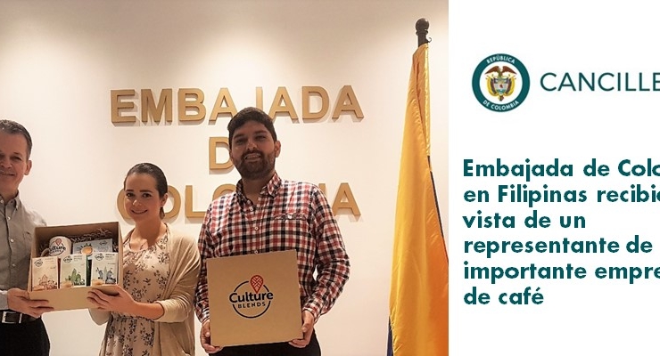 Embajada de Colombia en Filipinas recibió la vista de un representante de una importante empresa de café